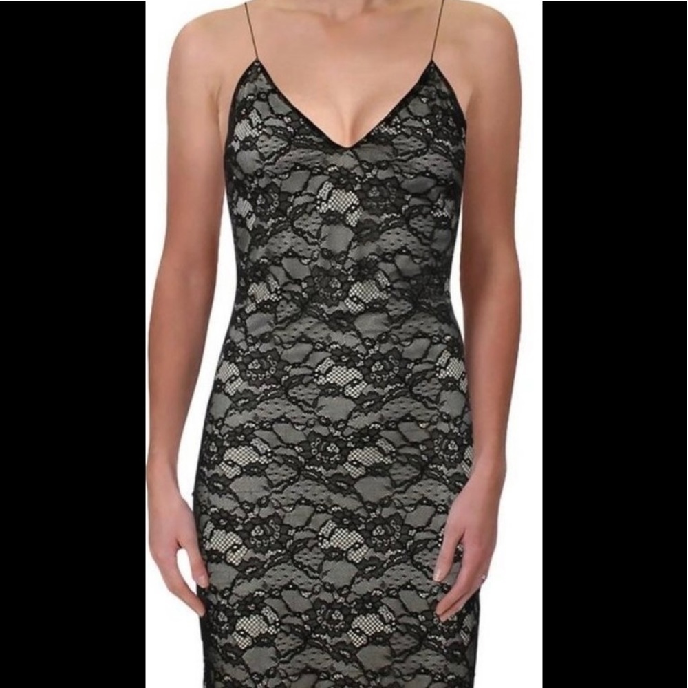 Sexy Black lace style dress- small